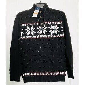 IZOD Little & Big Kid Boys High Neck Long Sleeve Pullover Sweater Size Large